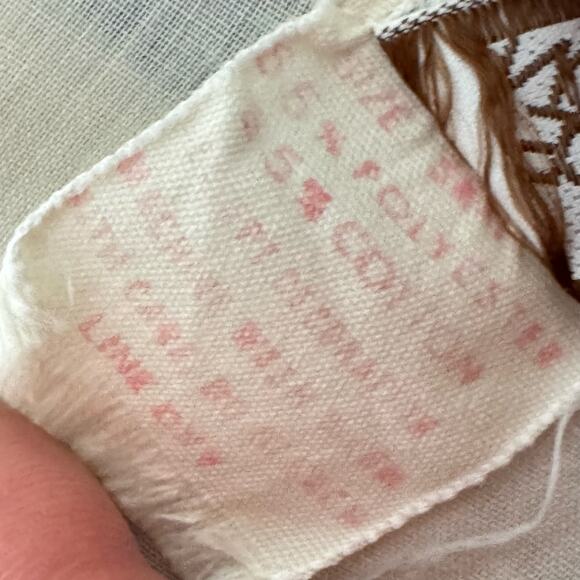 Vintage 1970s White Embroidered Robe Prairie 32 m” Bust Sears Fashion Place - Picture 15 of 16